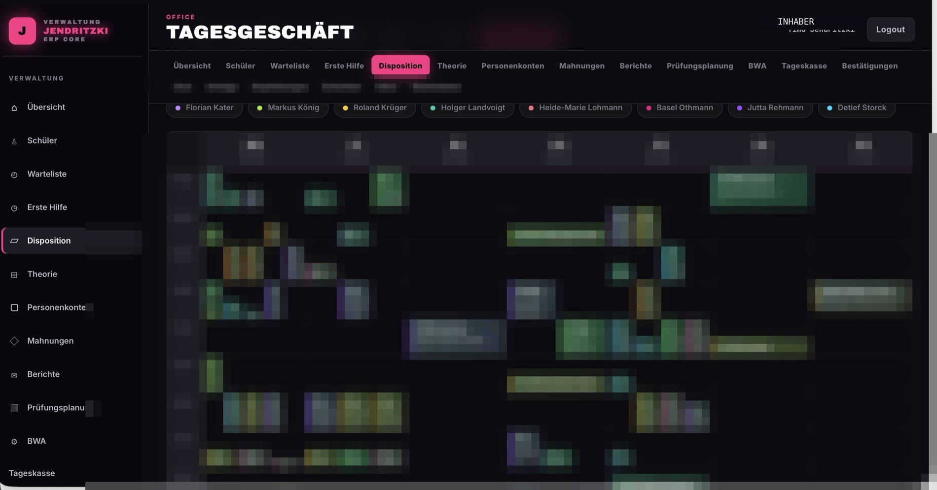 Disposition — Tagesplan ohne Konflikte